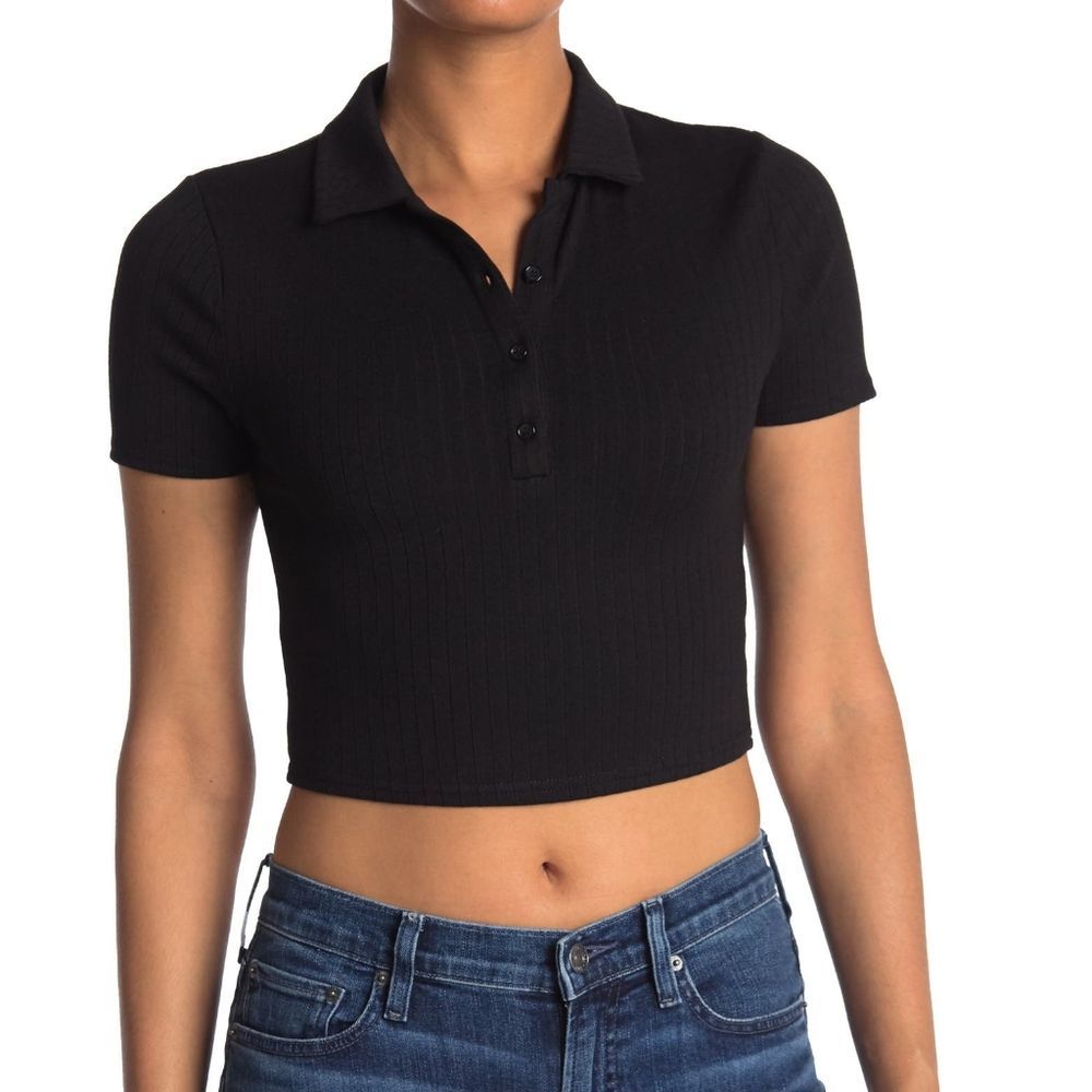 Black Cropped Top